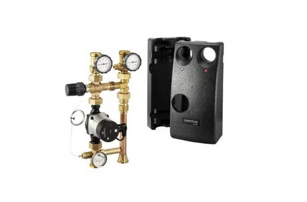 Stație de pompare „Regumat RTA-180“ pentru cazane pe combustibil solid cu pompă, DN 25